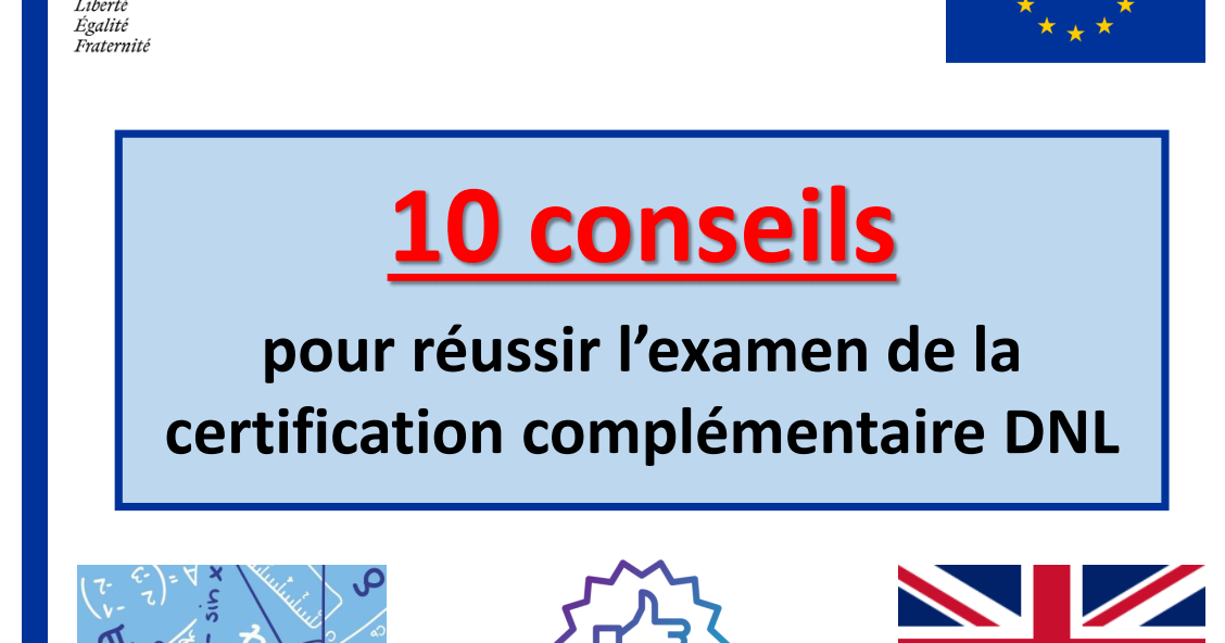 Se Pr Parer La Certification Certification Dnl Conseils Pour R Ussir Dnl Et Immersion